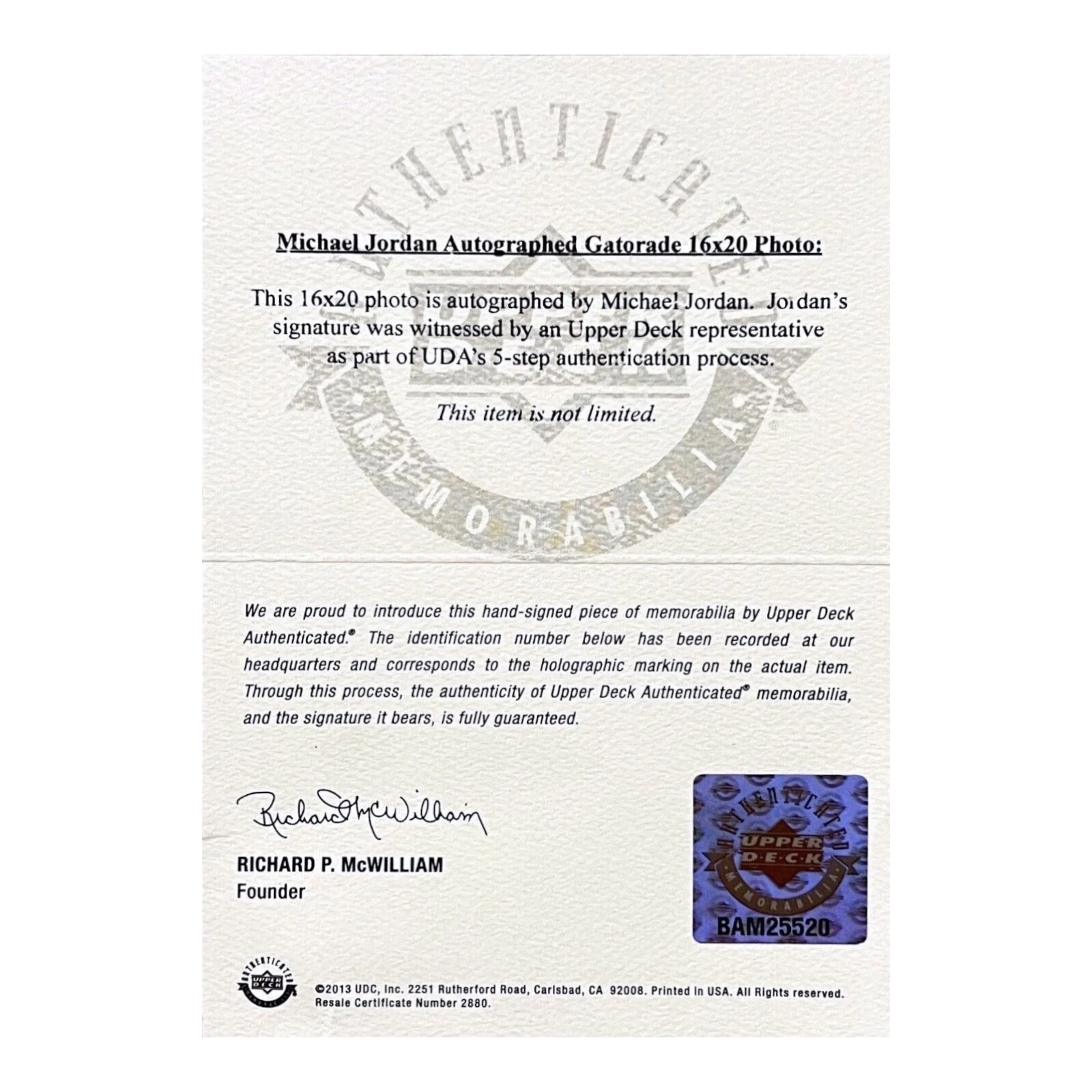 BAM25520 COA